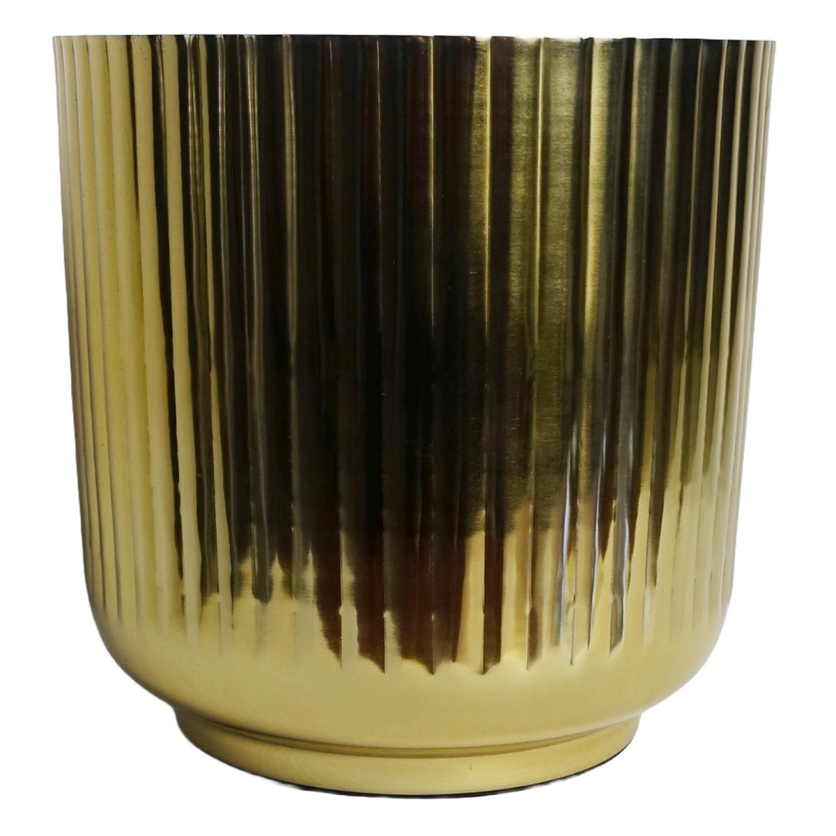 cortex-london-windsor-gold-fluted-metal-planter-20cm-by-leaf