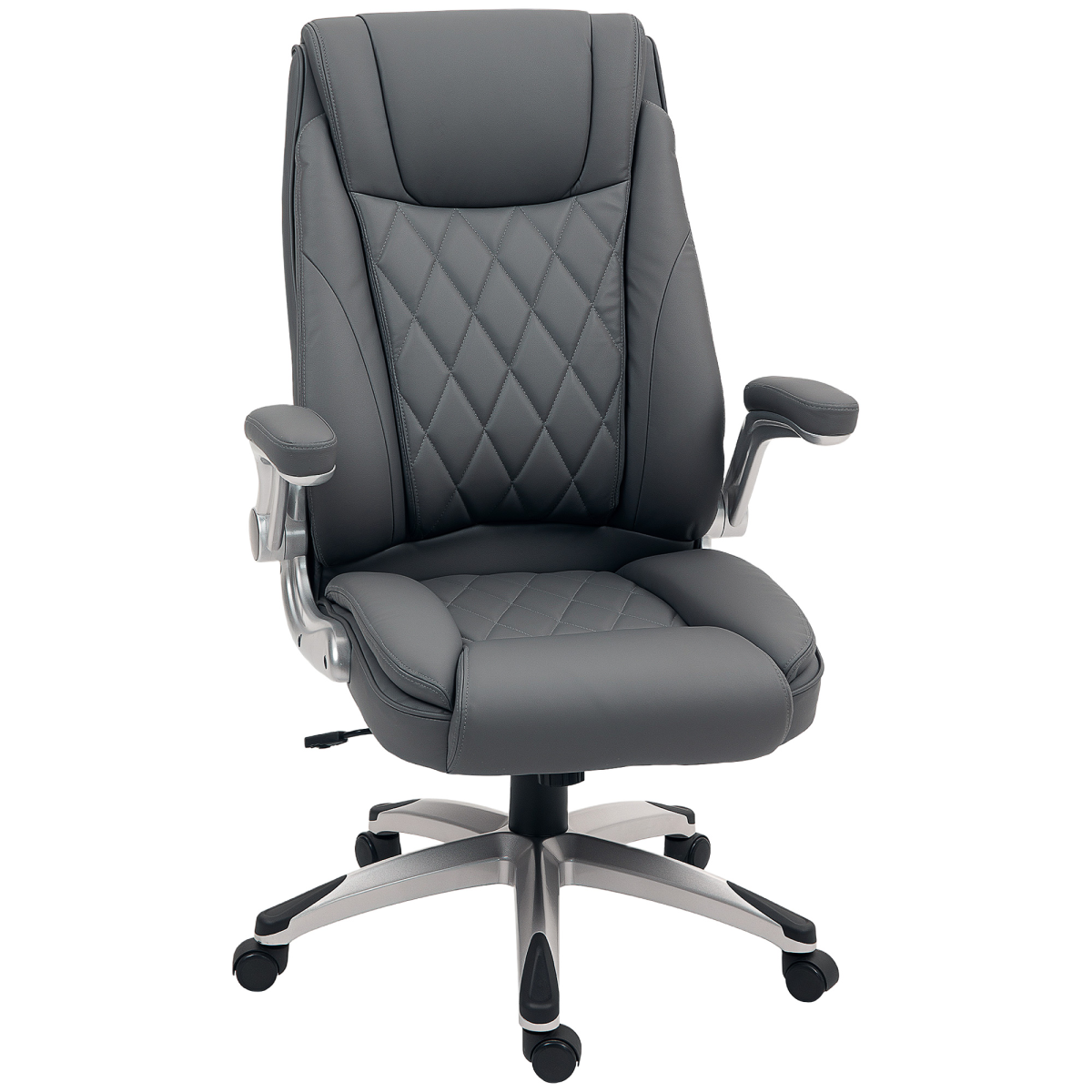 cortex-london-vinsetto-york-executive-office-chair-dark-grey-faux-leather