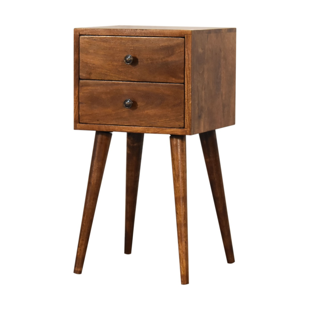 cortex-london-york-chestnut-solid-mango-wood-two-drawer-bedside