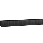 HOMCOM 180cm Floating TV Stand, Wall Mount TV Unit with Cable Management Hole, Fits up to 72" TV, Black