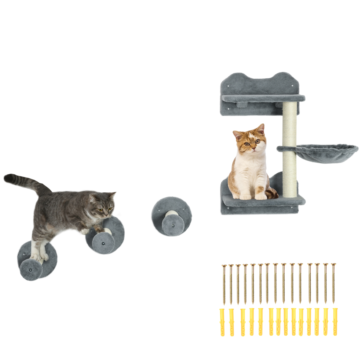 cortex-london-windsor-wall-mounted-cat-tree-shelf-scratching-post-beige-grey