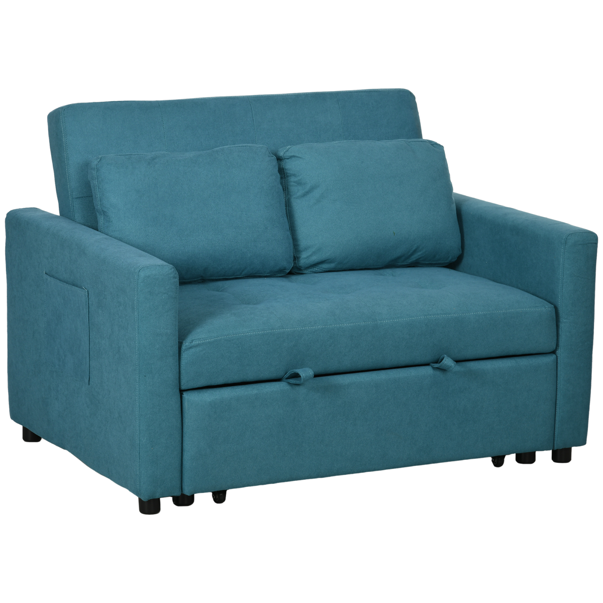 cortex-london-york-blue-two-seater-sofa-bed-click-clack-linen-look-eucalyptus-wood-frame