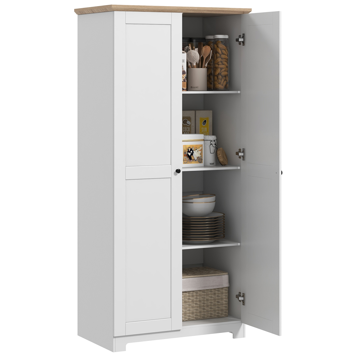 cortex-london-windsor-white-wooden-storage-cabinet-172cm-two-doors-four-shelves