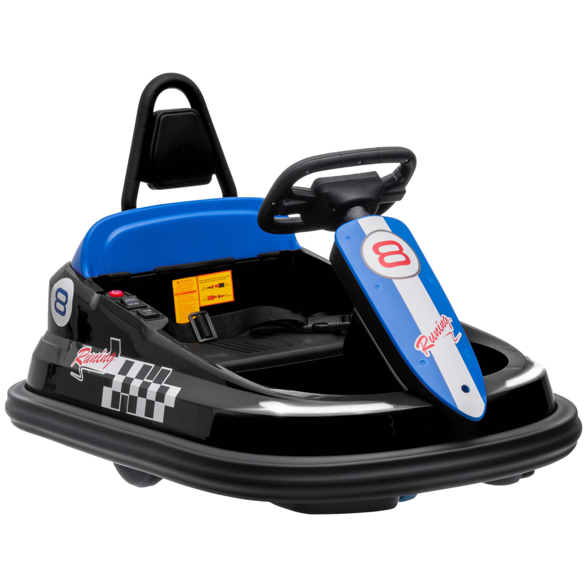 cortex-london-windsor-6v-kids-360-rotation-bumper-car-blue-and-black