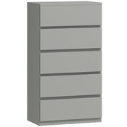 HOMCOM Chest of Drawers, 5-Drawer Storage Cabinets, Modern Dresser, Storage Drawer Unit for Bedroom