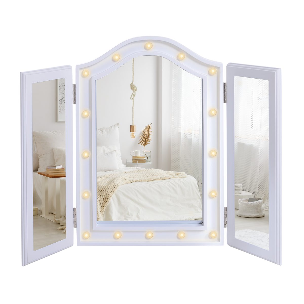 cortex-london-windsor-led-tri-fold-vanity-mirror-white