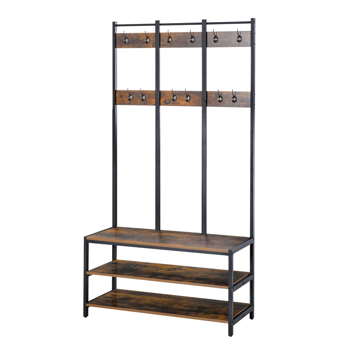 cortex-london-windsor-hall-tree-coat-rack-shoe-bench-with-12-hooks-and-clothes-rail