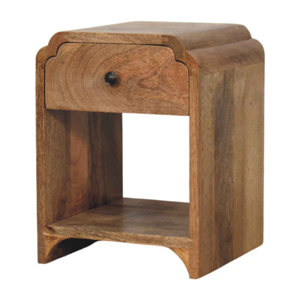 cortex-london-windsor-oakish-mango-wood-bedside-table-drawer-open-shelf
