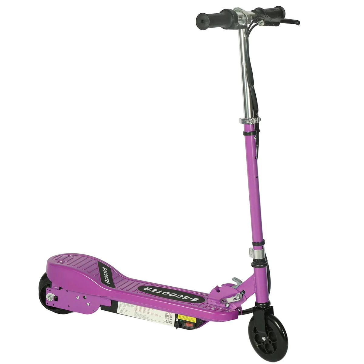HOMCOM Foldable Electric Kids Scooter, Ride-on for Ages 7-14 Years, Purple