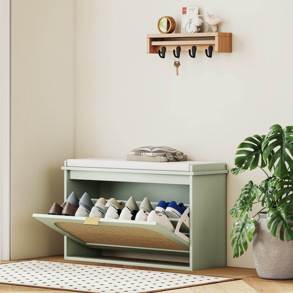 cortex-london-kensington-rattan-shoe-storage-bench-light-green-beige