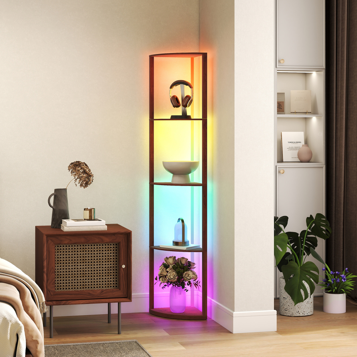 cortex-london-york-rgb-shelf-floor-lamp-brown-mdf-remote-control