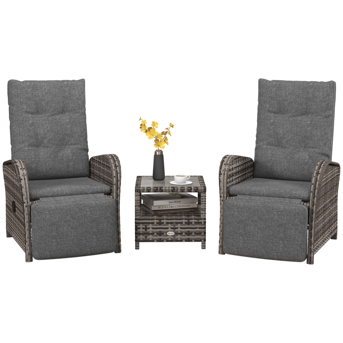 cortex-london-bath-rattan-reclining-garden-lounge-set-brown-wicker-grey-fabric