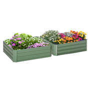 cortex-london-kensington-set-of-2-green-galvanised-steel-raised-garden-beds