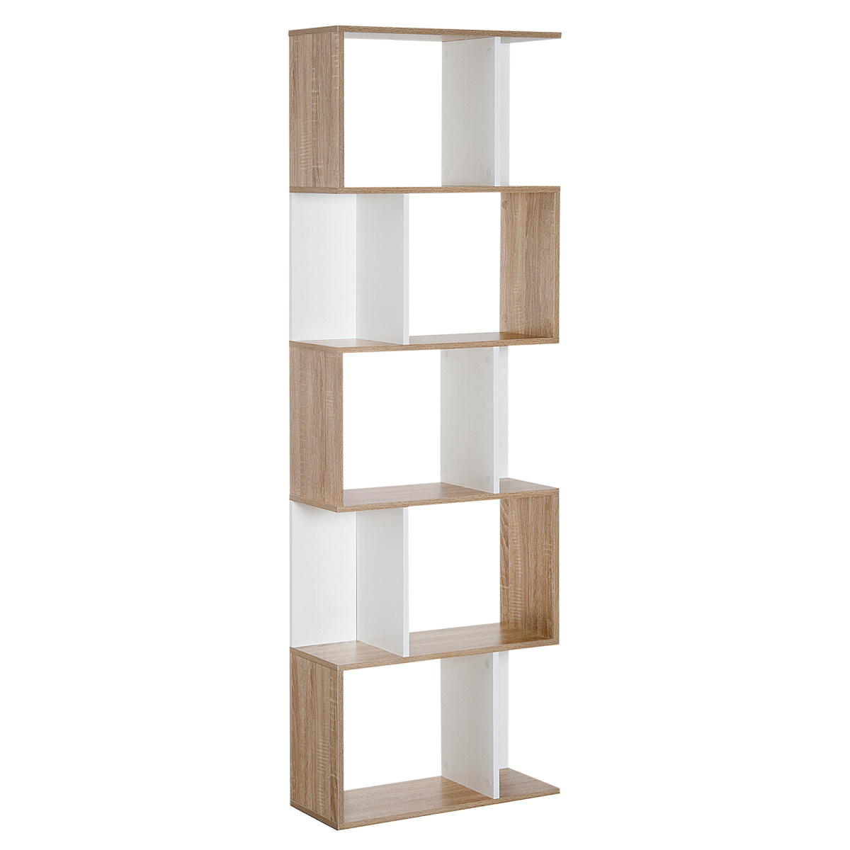cortex-london-windsor-natural-five-tier-s-shape-display-bookcase