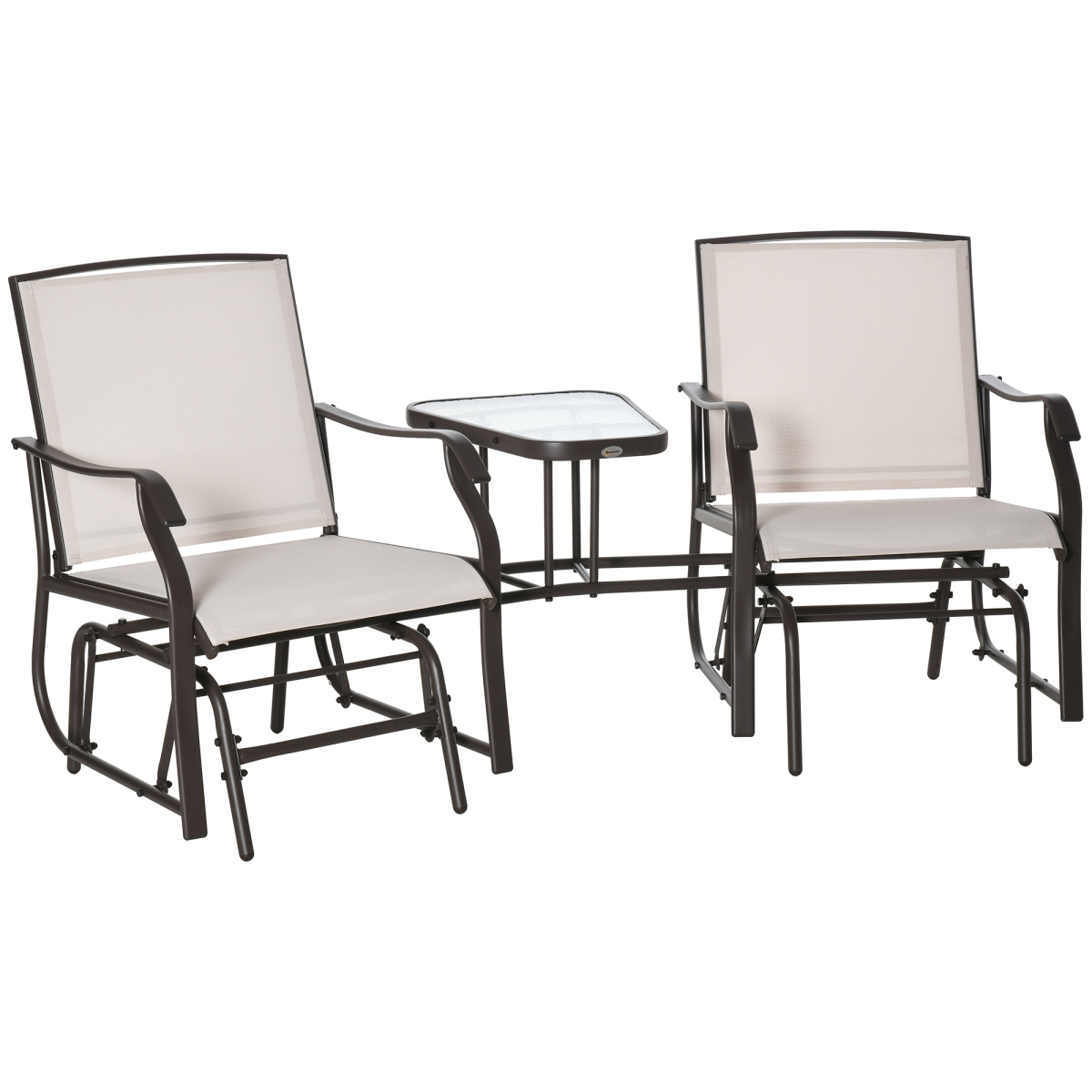 cortex-london-windsor-double-glider-garden-loveseat-table-beige