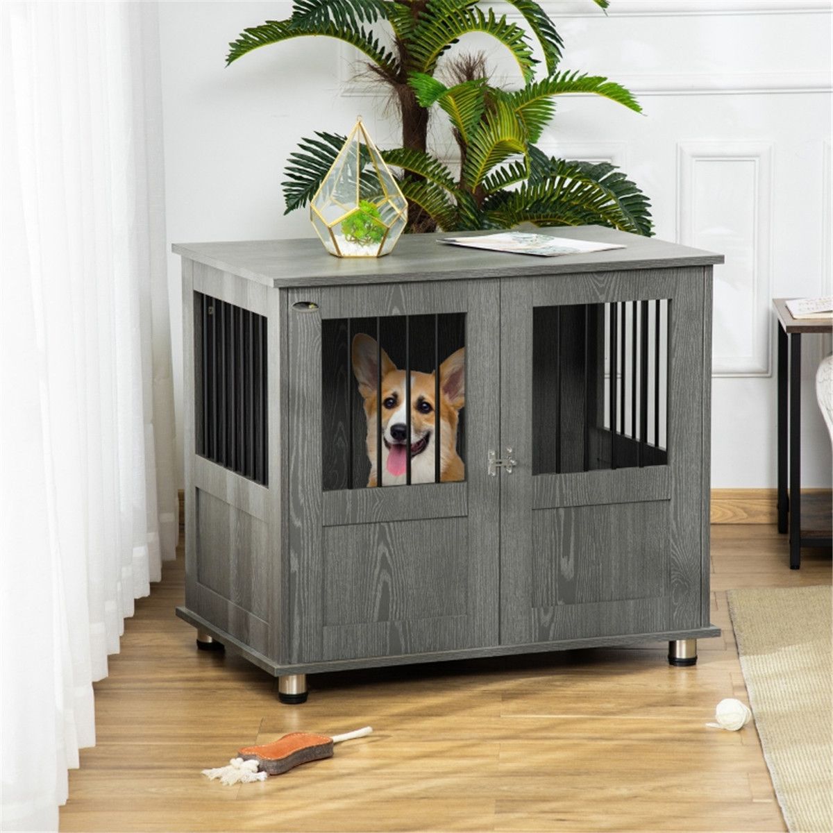 cortex-london-windsor-grey-dog-crate-small-medium-dogs