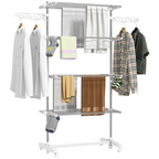 cortex-london-windsor-four-layer-folding-clothes-rail-with-wheels-white-silver