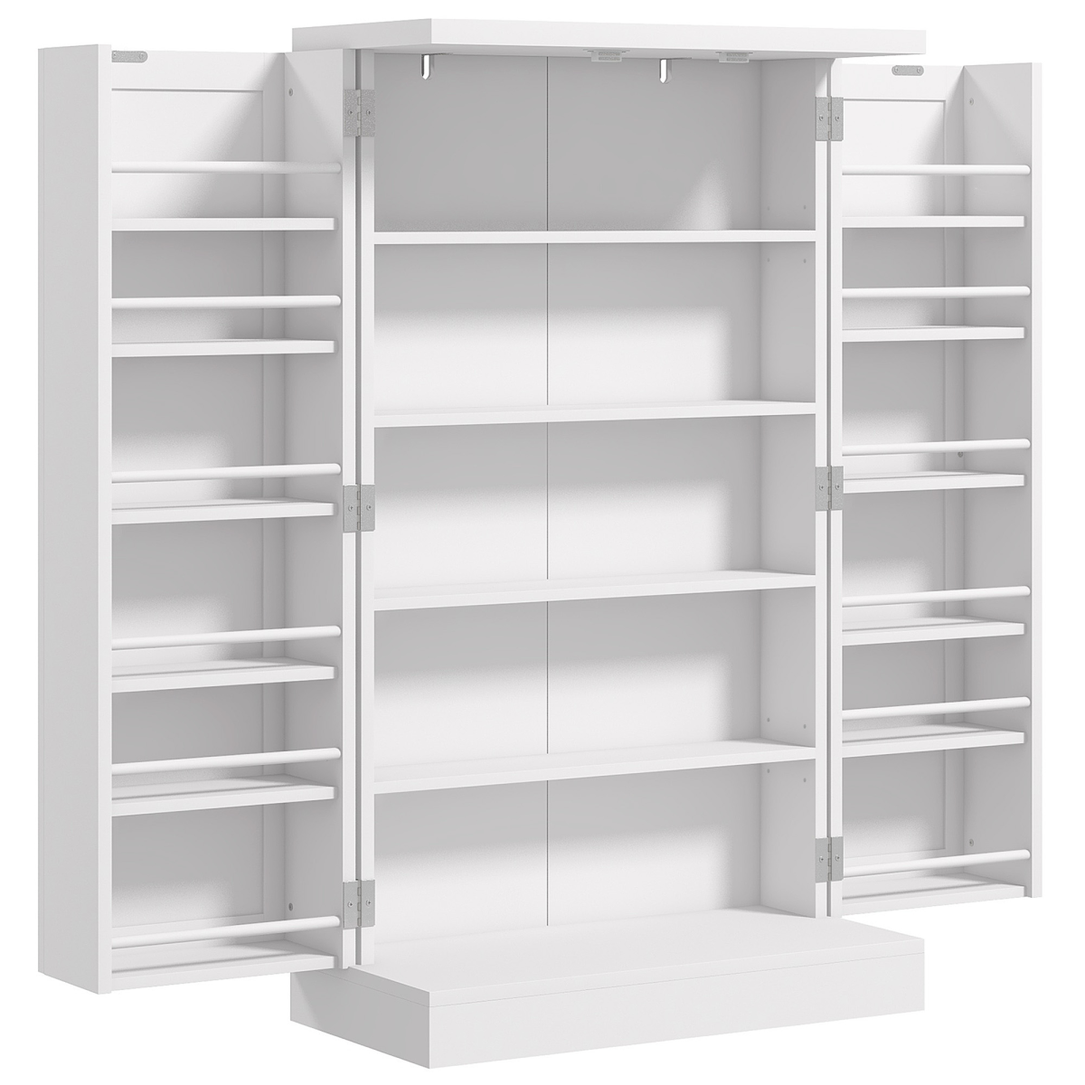 cortex-london-westminster-kitchen-storage-cabinet-white-mdf-five-tier-shelves-spice-racks