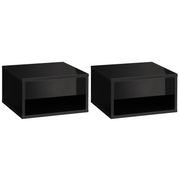 cortex-london-york-black-floating-bedside-table-set-of-2-with-drawer-and-shelf