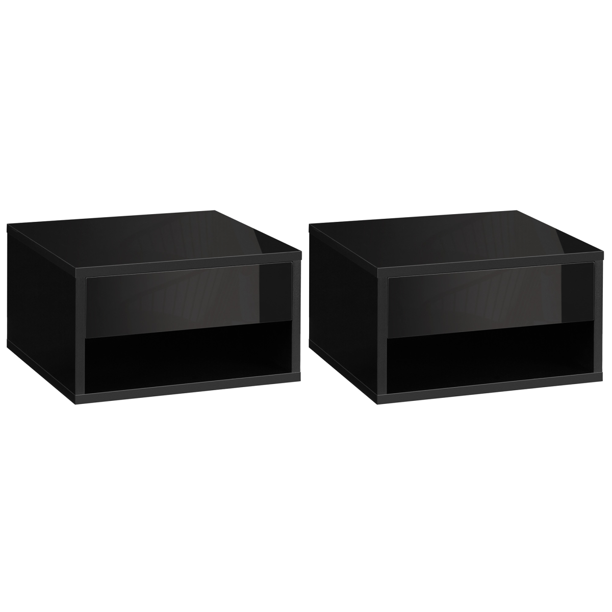 cortex-london-york-black-floating-bedside-table-set-of-2-with-drawer-and-shelf