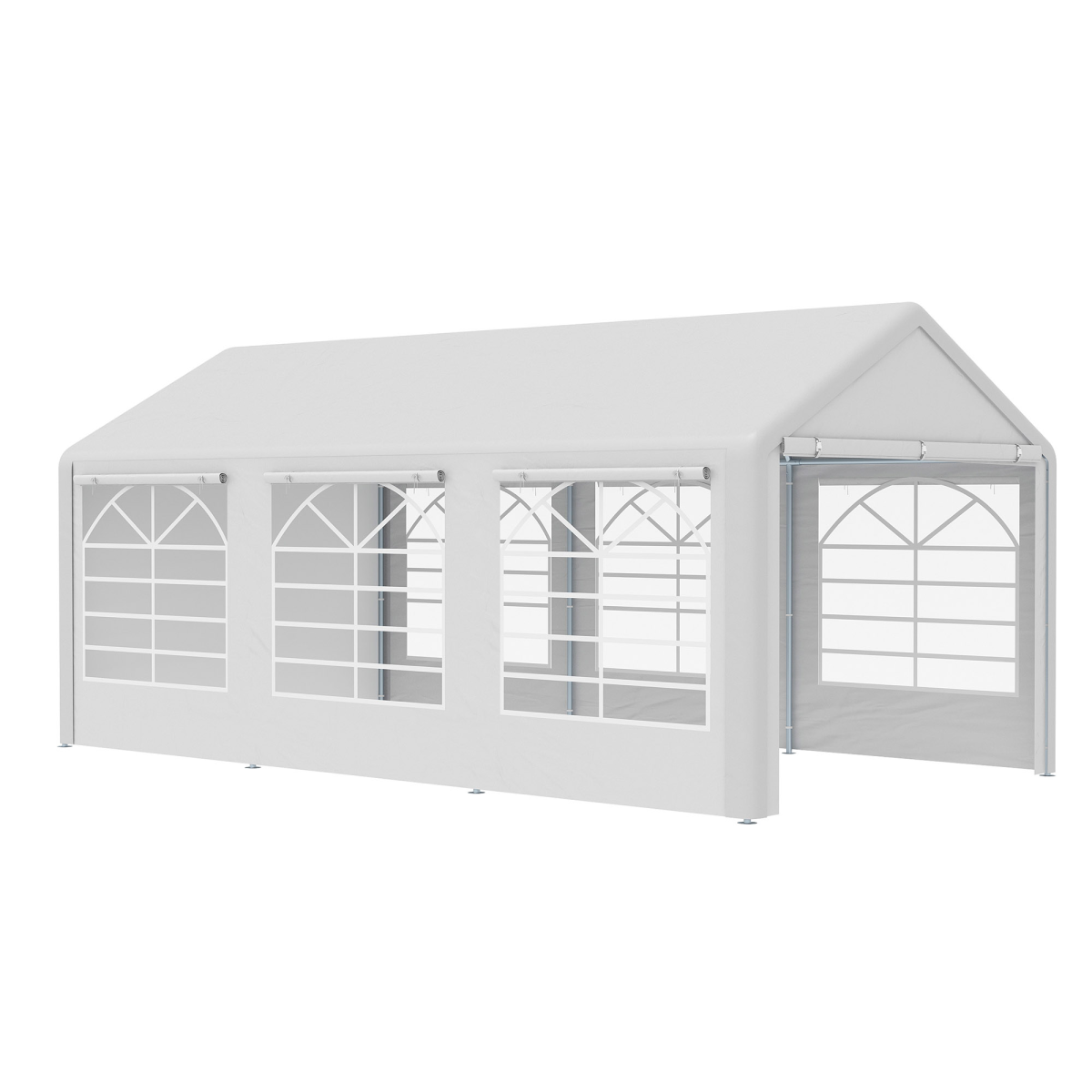 cortex-london-windsor-20-x-10-white-water-resistant-car-canopy-tent