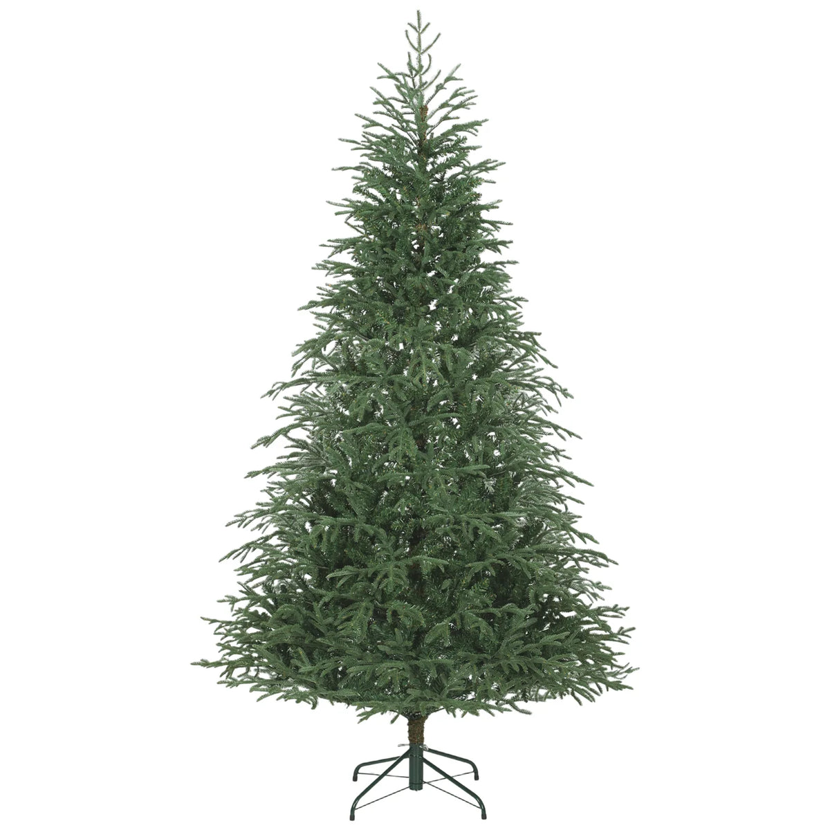 HOMCOM 7 ft Full Spruce Christmas Tree with Realistic Dense Tips, Easy Assembly - Green