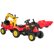 cortex-london-windsor-pedal-powered-tractor-ride-on-car-red-moving-bucket