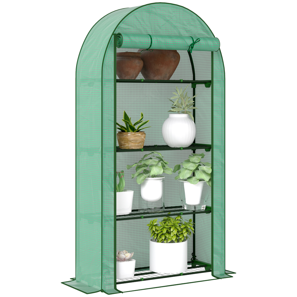 cortex-london-windsor-four-tier-mini-greenhouse-green