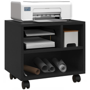 cortex-london-windsor-black-printer-stand-storage-cart-on-wheels