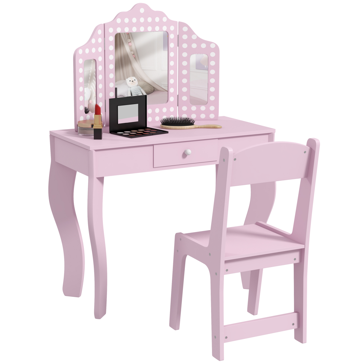 cortex-london-aiyaplay-bath-pink-kids-dressing-table-stool-trifold-mirror