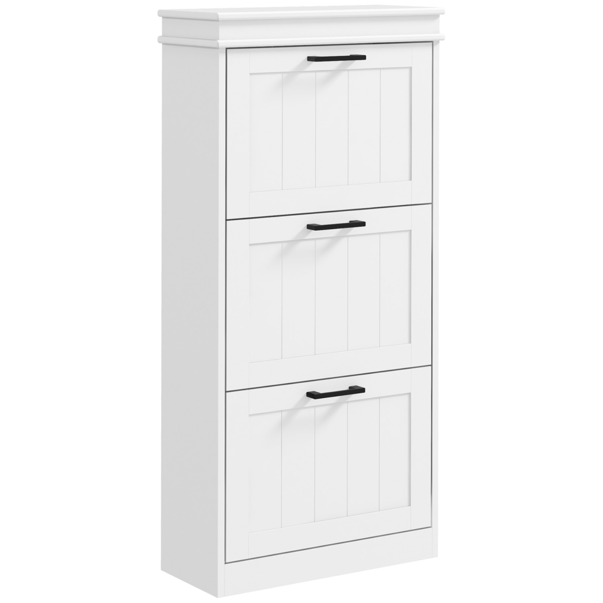 cortex-london-windsor-slim-white-shoe-storage-cabinet-three-flip-drawers-mdf