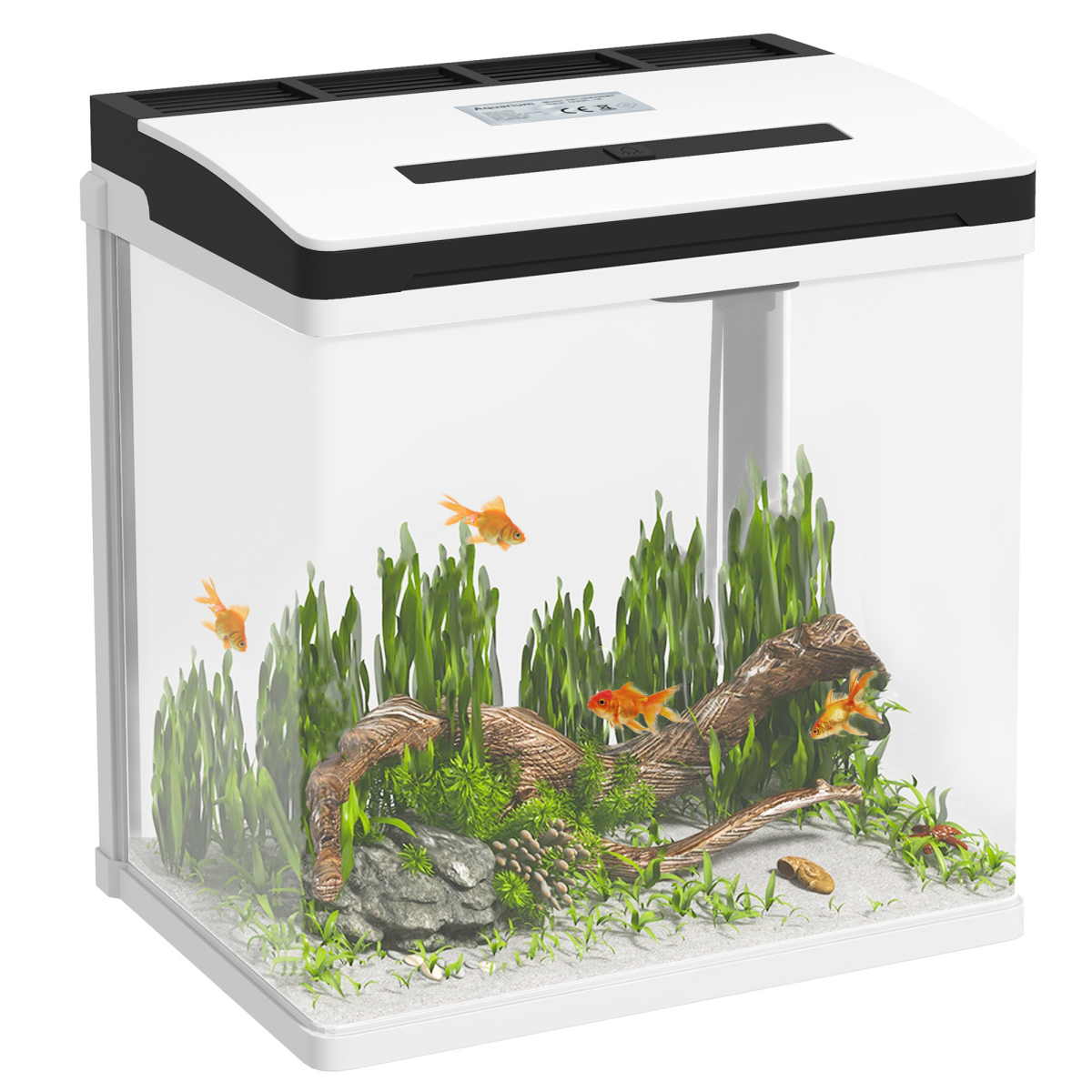 cortex-london-windsor-13l-glass-fish-tank-filter-led-lighting-water-pump