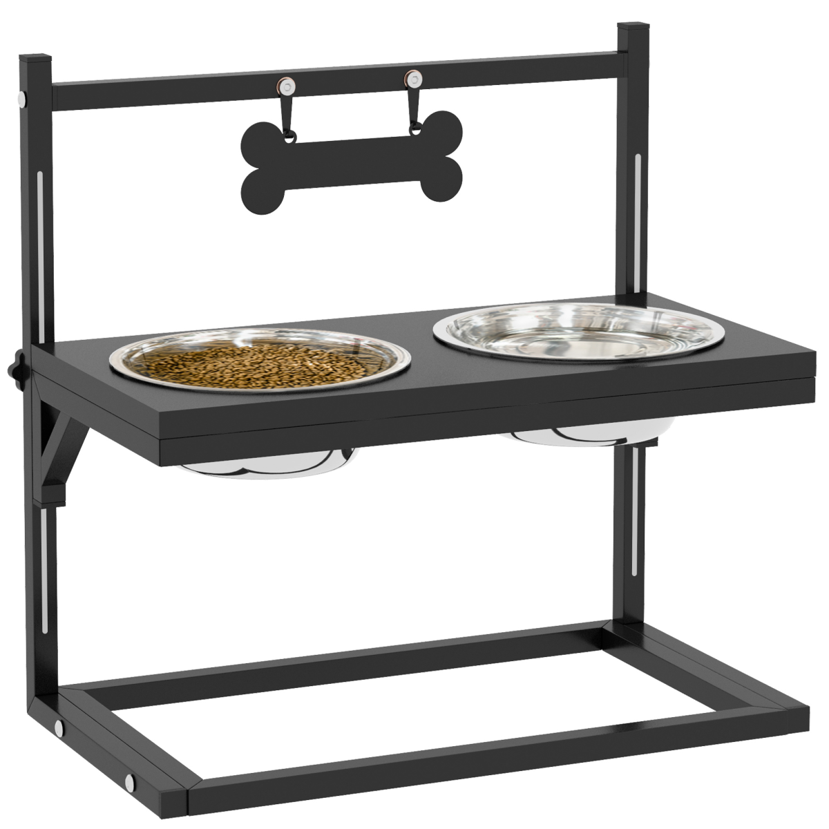 cortex-london-windsor-pawhut-adjustable-raised-dog-bowl-stand-black