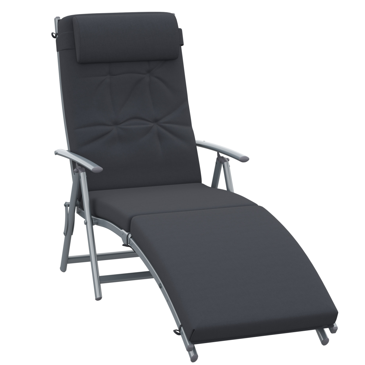 cortex-london-bath-steel-frame-black-garden-padded-sun-lounger-with-pillow