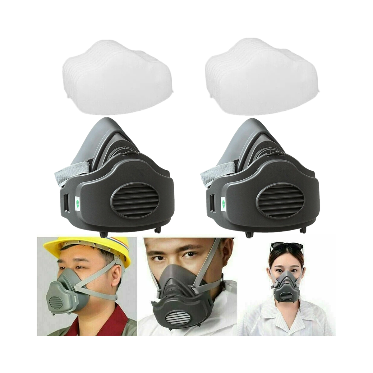 cortex-london-york-reusable-half-face-respirator-dust-mask-2-pack-gray
