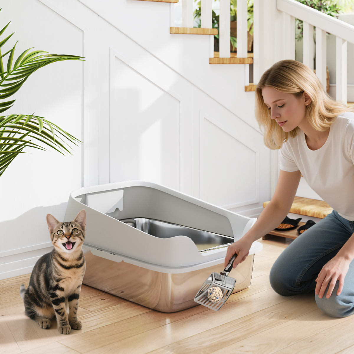 cortex-london-windsor-stainless-steel-cat-litter-box-grey-201-stainless-steel