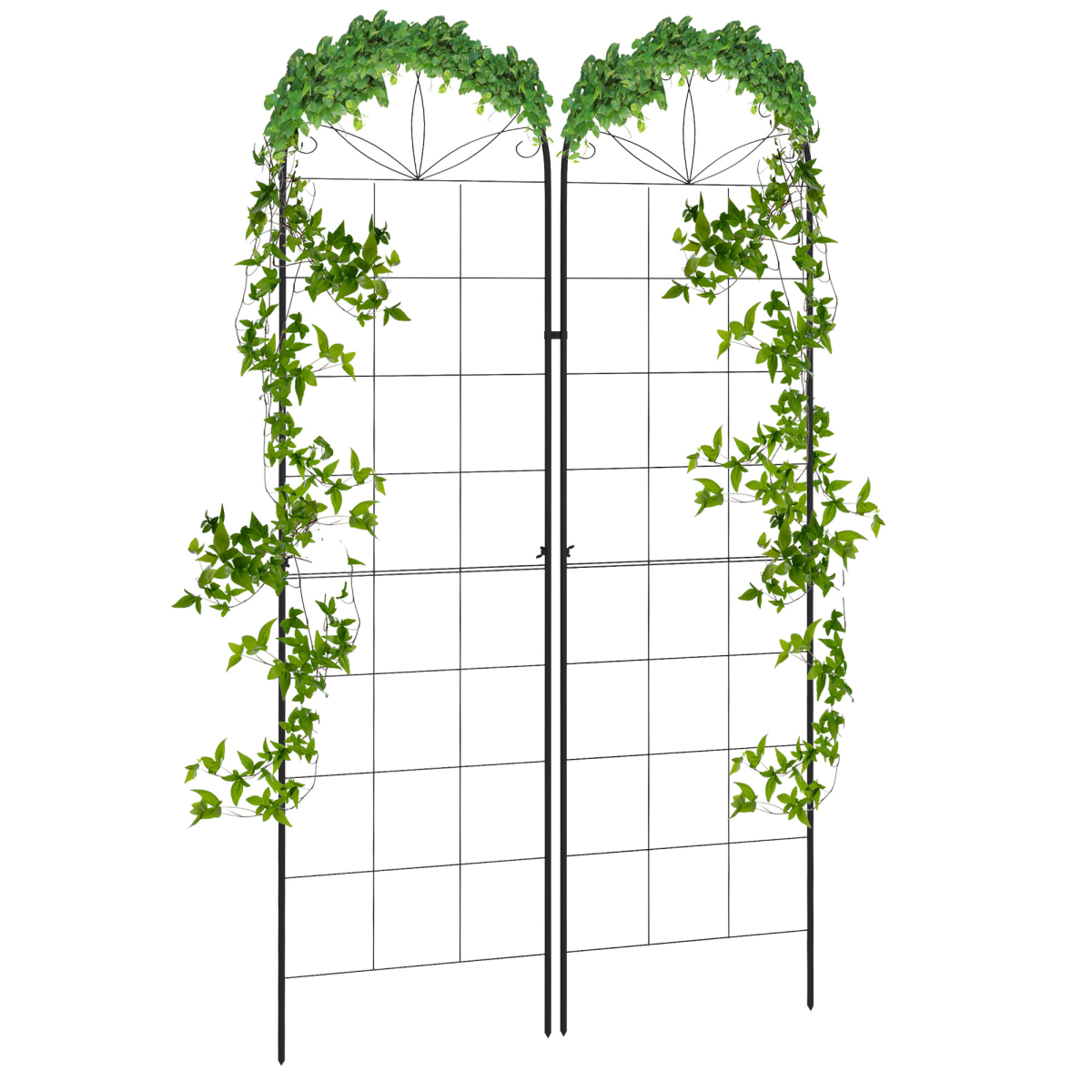 cortex-london-windsor-garden-metal-trellis-set-of-2-black-climbing-plants