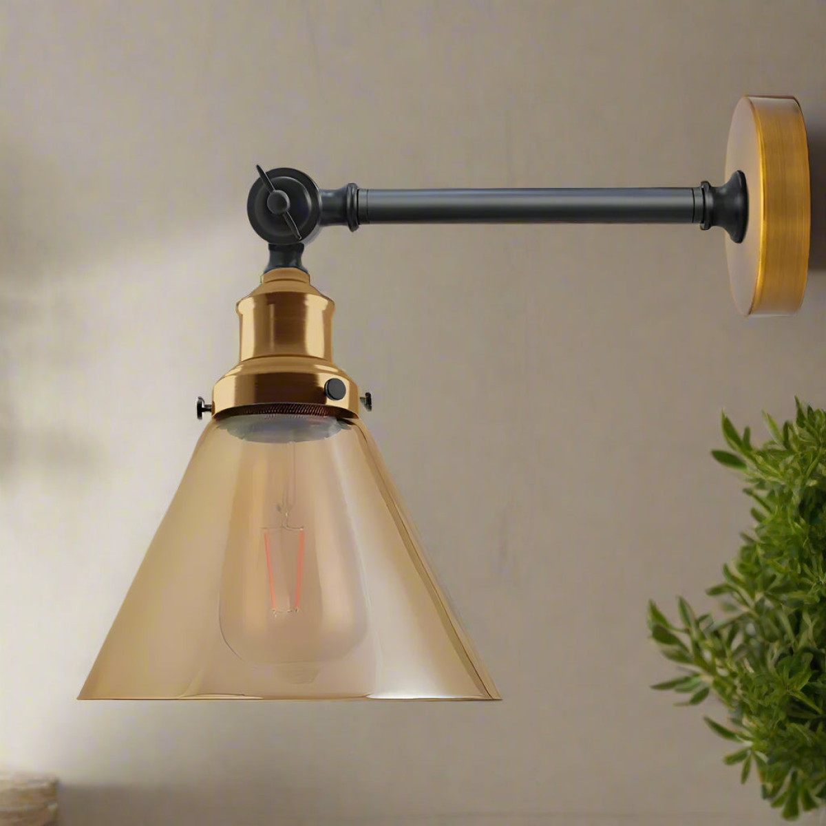 cortex-london-york-amber-glass-adjustable-wall-light