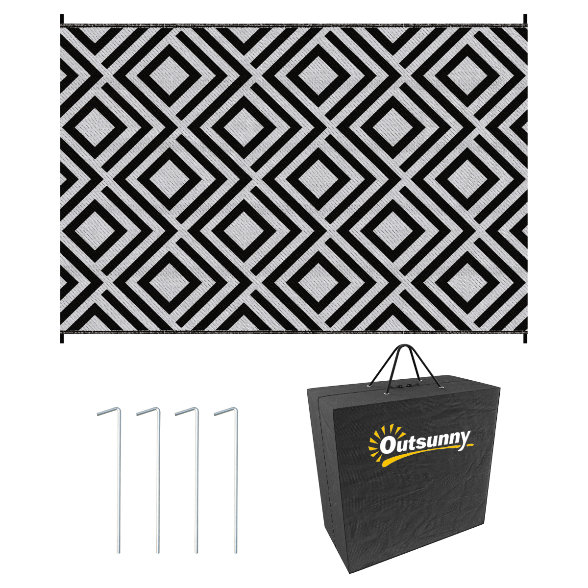 cortex-london-windsor-reversible-waterproof-outdoor-rug-black-182-x-274-cm-carry-bag