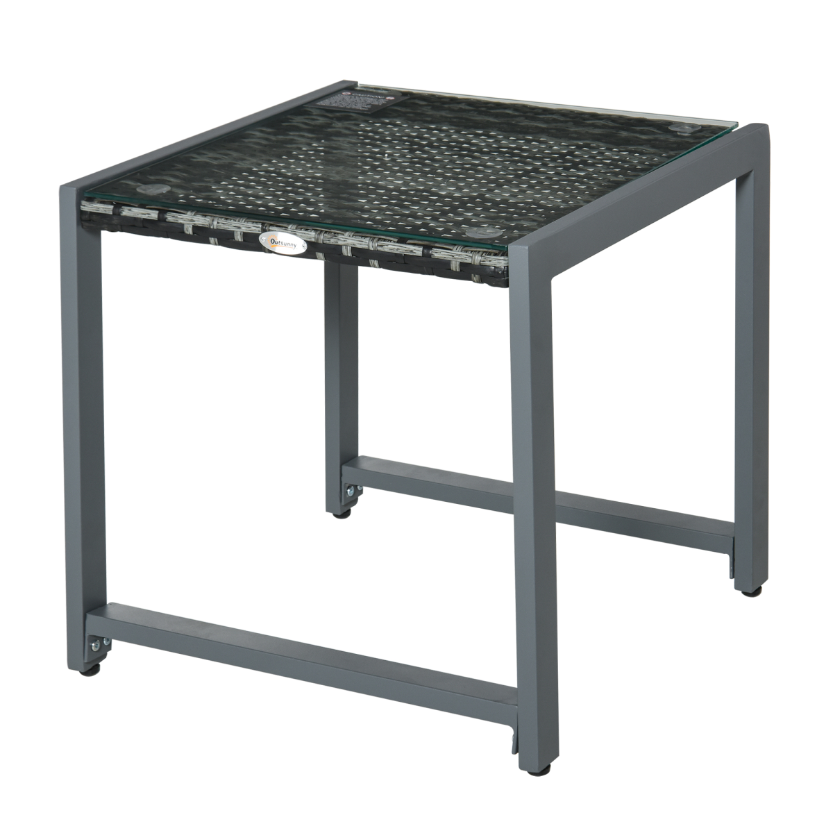cortex-london-windsor-grey-rattan-outdoor-side-table-pe-rattan-tempered-glass-aluminium