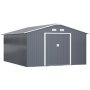 cortex-london-windsor-13-x-11ft-grey-galvanised-steel-garden-shed-foundation-ventilation