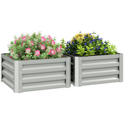 cortex-london-windsor-galvanised-steel-raised-garden-planter-set-of-2-light-grey