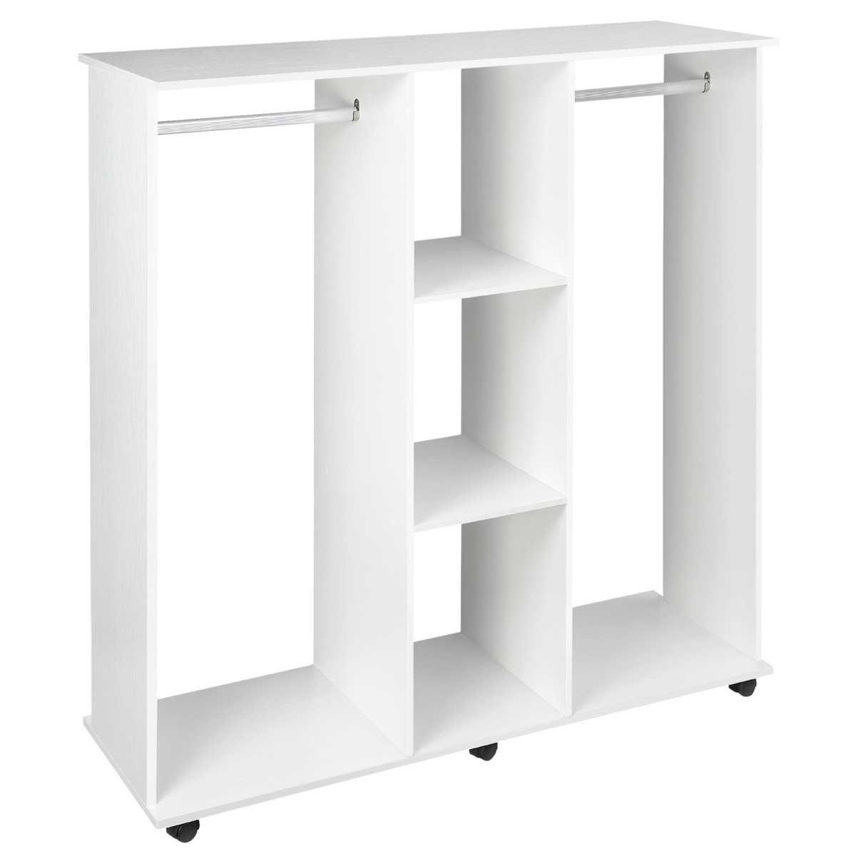 cortex-london-windsor-mobile-double-open-wardrobe-hanging-rails-white