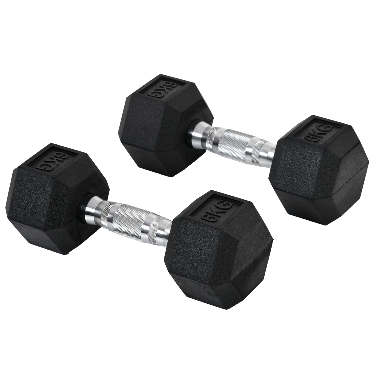 cortex-london-windsor-hexagonal-dumbbells-2x6kg-homcom