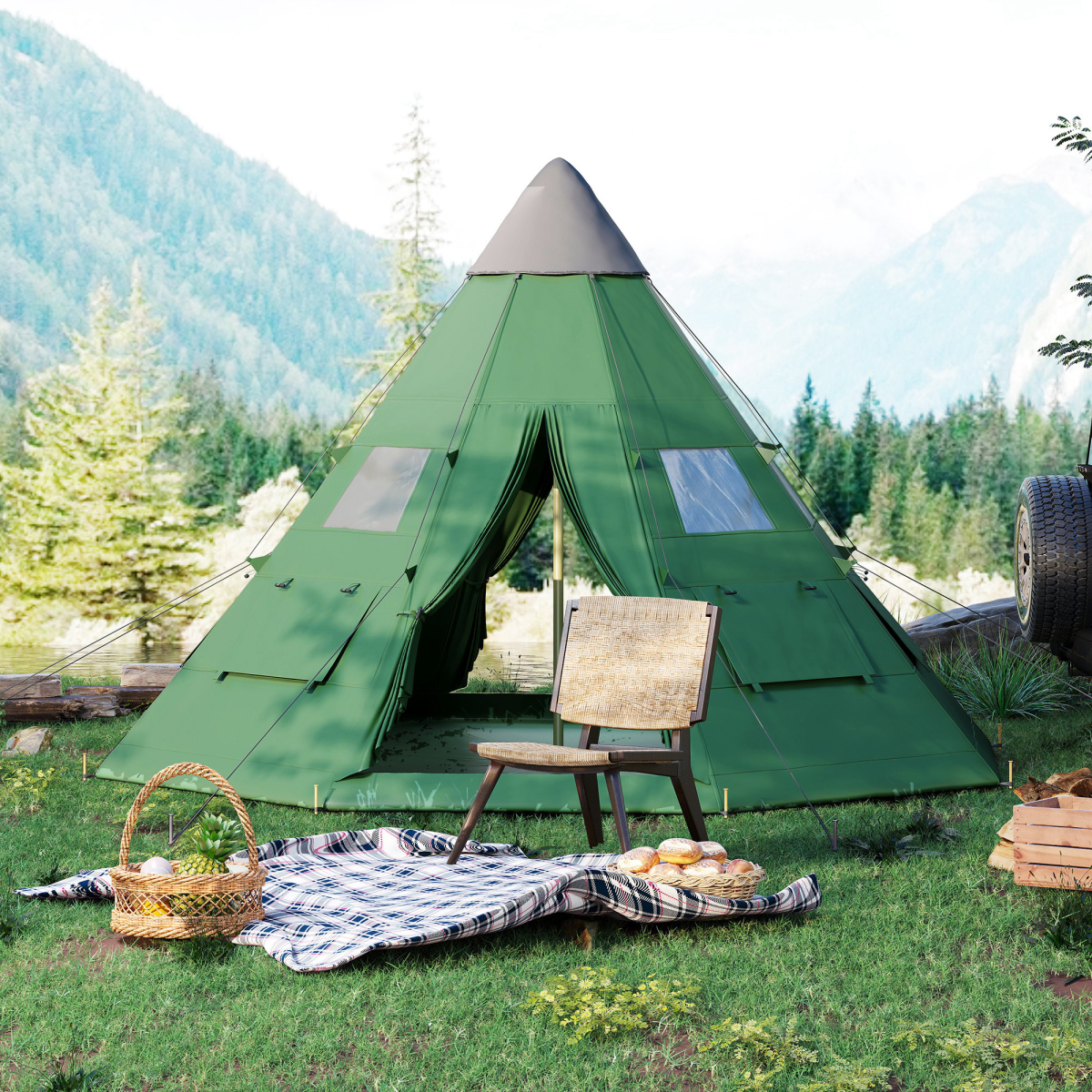 cortex-london-york-six-person-tipi-camping-tent-green-black