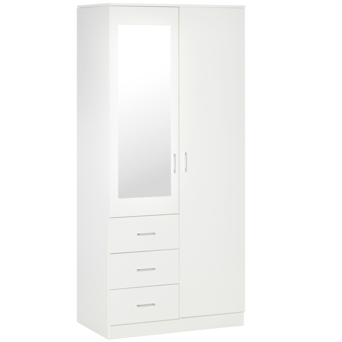 cortex-london-windsor-white-2-door-mirrored-wardrobe-3-drawers-180cm