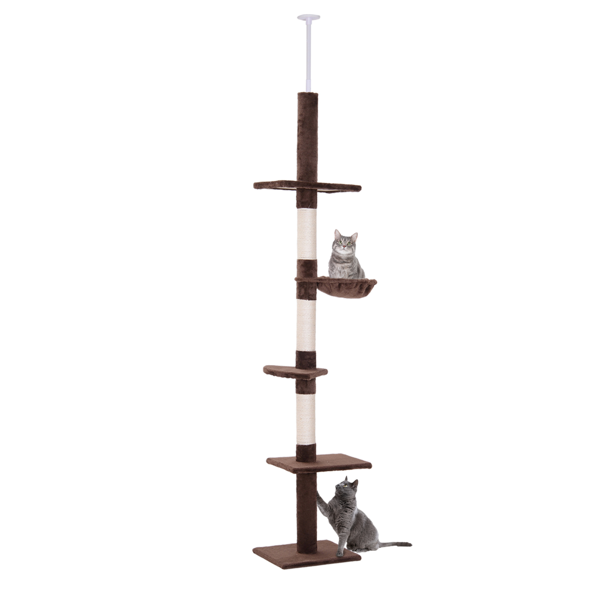 cortex-london-yorkminster-five-tier-floor-to-ceiling-cat-tree-brown
