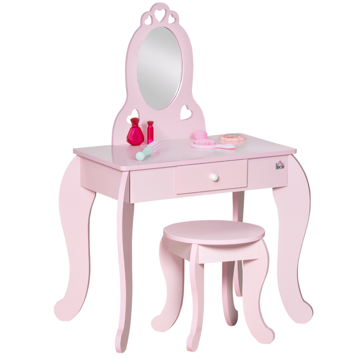 cortex-london-windsor-kids-vanity-table-stool-mirror-pink