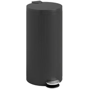HOMCOM Kitchen Bin, 30 Litre Pedal Rubbish Bin with Removable Bucket, Black
