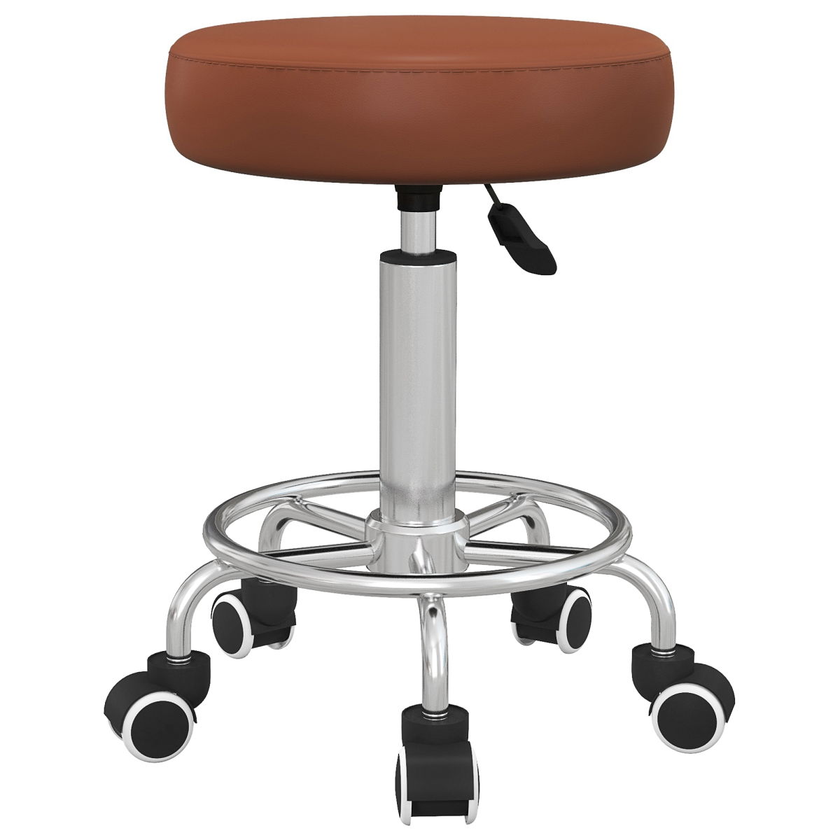 cortex-london-york-vinsetto-brown-pu-leather-adjustable-salon-stool